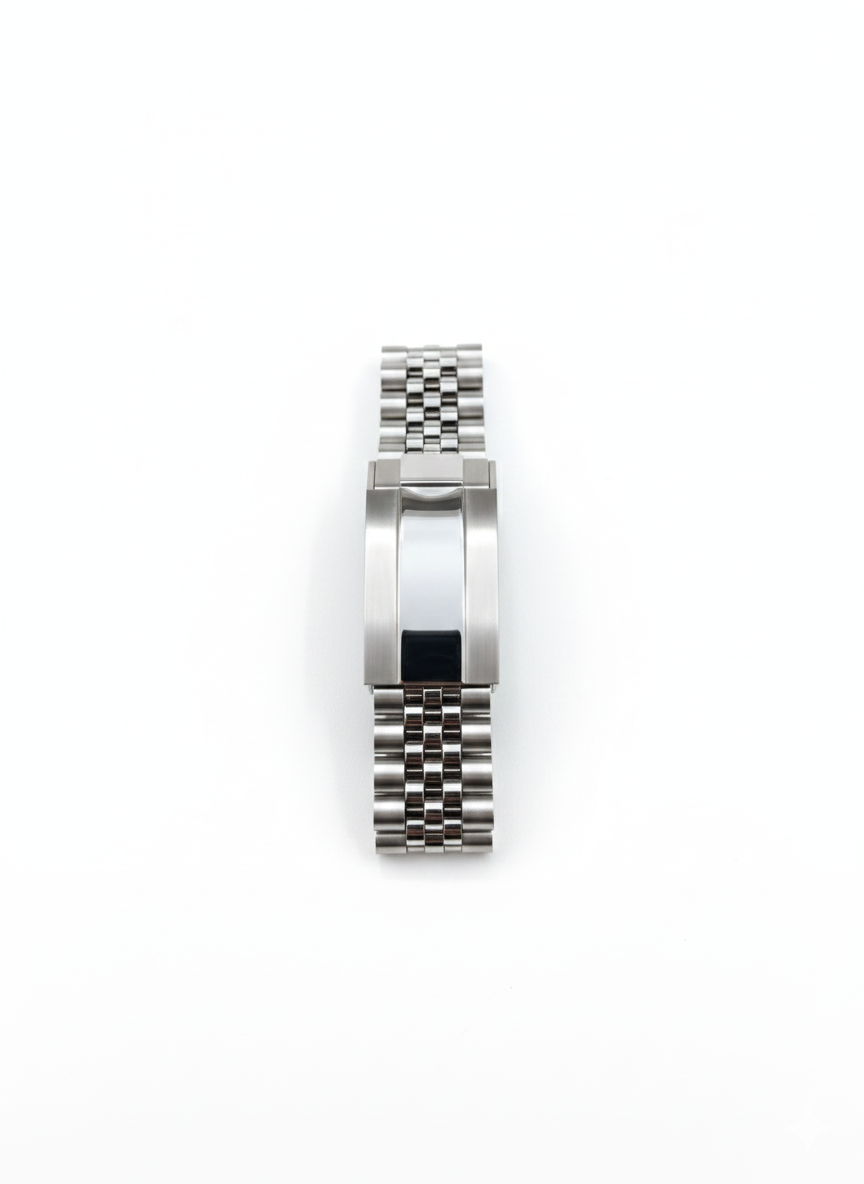 Custom NH35 Seiko Mod – Black Dial With Luminous Indices – Jubilee Bracelet